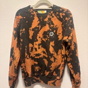 Big Bud Press Orange and Black Tie-Dye Sweatshirt